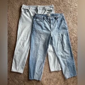 Abercrombie & Fitch Jeans Bundle |34/18R |Skinny & Ankle Straight High Rise👖